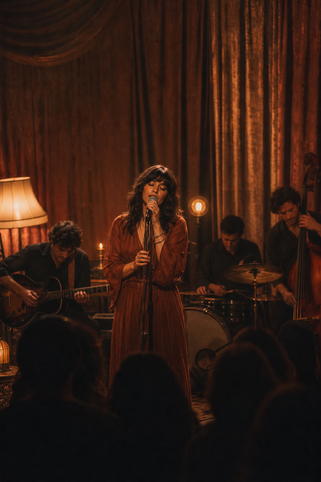 Intimate live music performance
